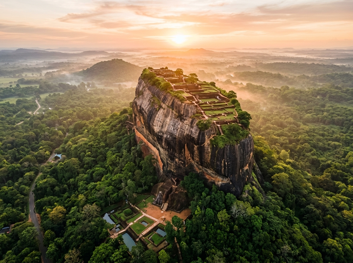 Sigiriya Rock Fortress, Dambulla Cave & Minneriya Elephant Safari